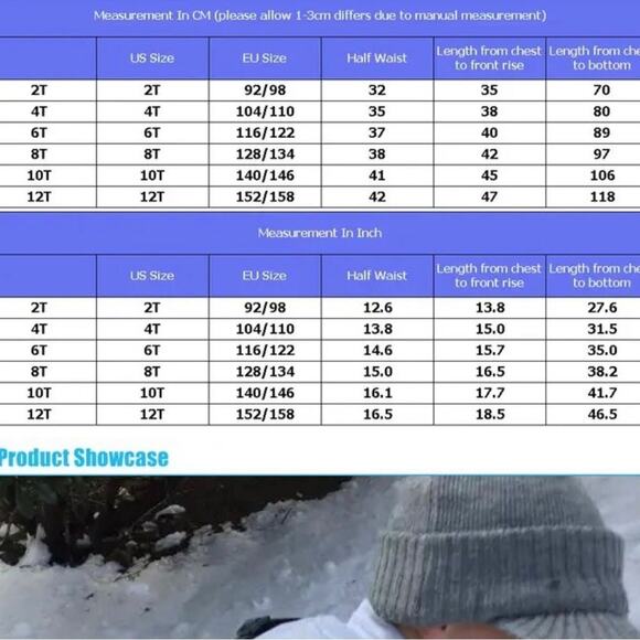 New toddler 3T snow pants overalls - Picture 10 of 11